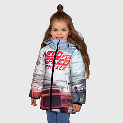 Куртка зимняя для девочки Need for Speed: Payback, цвет: 3D-черный — фото 2
