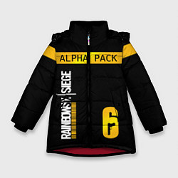 Куртка зимняя для девочки Rainbow Six Siege: Alpha Pack, цвет: 3D-красный