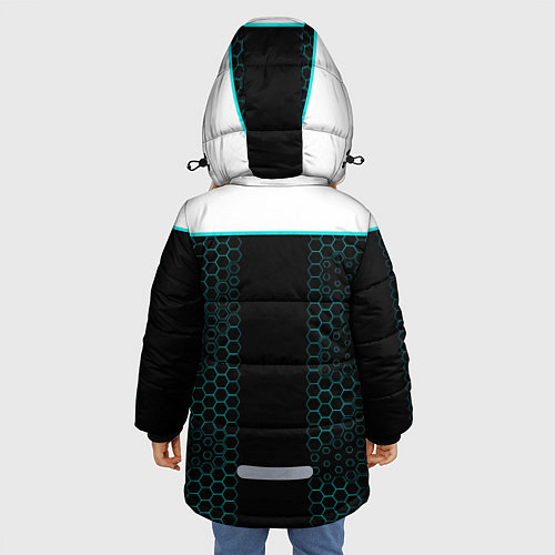 Зимняя куртка для девочки AX400: Detroit Human / 3D-Черный – фото 4