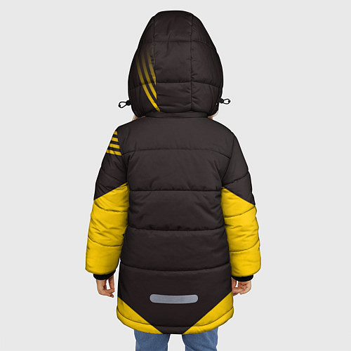 Зимняя куртка для девочки Alpinism: Yellow Russia / 3D-Красный – фото 4