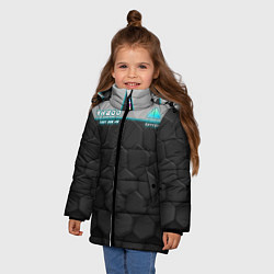 Куртка зимняя для девочки Detroit: RK800 Grey Style, цвет: 3D-черный — фото 2