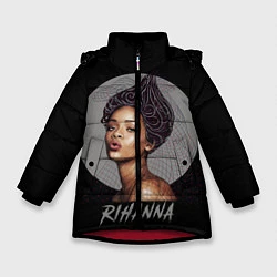 Куртка зимняя для девочки Rihanna, цвет: 3D-красный