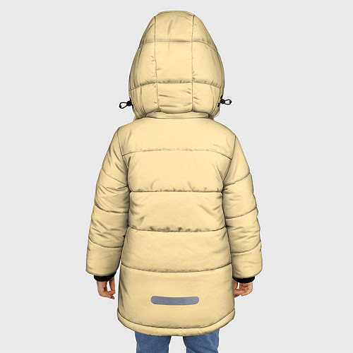 Зимняя куртка для девочки BoJack Obey / 3D-Черный – фото 4