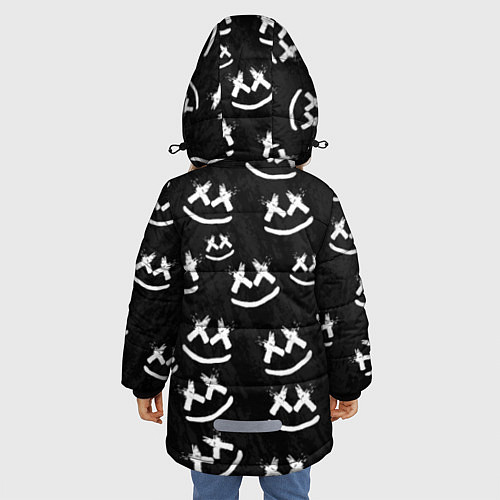 Зимняя куртка для девочки Marshmello: Black Pattern / 3D-Черный – фото 4