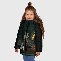 Куртка зимняя для девочки Don't Starve: Night Forrest, цвет: 3D-светло-серый — фото 2