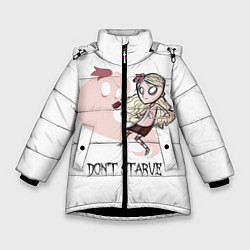 Куртка зимняя для девочки Don't Starve: Wendy, цвет: 3D-черный