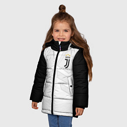 Куртка зимняя для девочки JUVENTUS SPORT, цвет: 3D-черный — фото 2