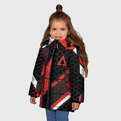 Куртка зимняя для девочки CS:GO CYREX CARBON, цвет: 3D-черный — фото 2