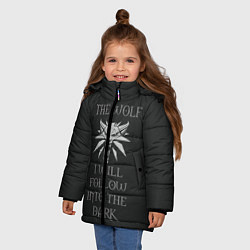 Куртка зимняя для девочки I will follow into the dark, цвет: 3D-черный — фото 2