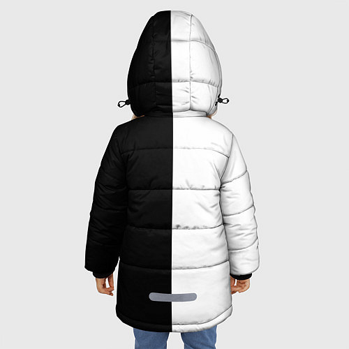 Зимняя куртка для девочки MONOKUMA SCHOOL / 3D-Черный – фото 4