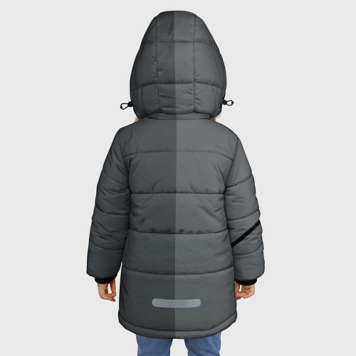 Зимняя куртка для девочки KUROKUMA / 3D-Черный – фото 4