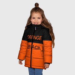 Куртка зимняя для девочки Orange Is the New Black цвета 3D-черный — фото 2