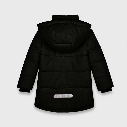 Зимняя куртка для девочки Морда Гориллы / 3D-Светло-серый – фото 2