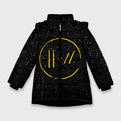 Куртка зимняя для девочки TOP: Black Space, цвет: 3D-черный