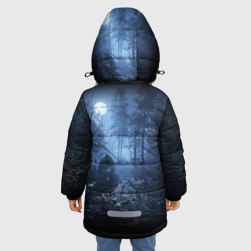 Зимняя куртка для девочки Metro Exodus: Dark Moon / 3D-Черный – фото 4