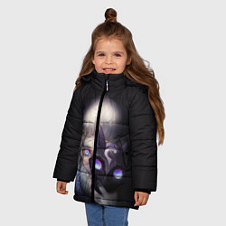 Куртка зимняя для девочки Некромантия, цвет: 3D-светло-серый — фото 2