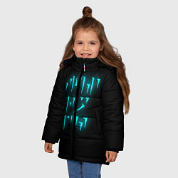 Куртка зимняя для девочки TES: FUS RO DAH, цвет: 3D-черный — фото 2