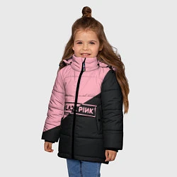 Куртка зимняя для девочки Black Pink, цвет: 3D-черный — фото 2