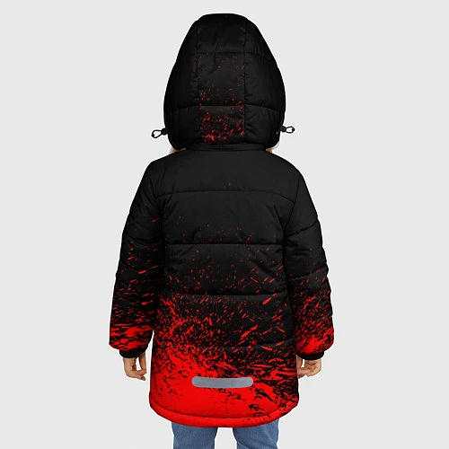 Зимняя куртка для девочки Normal People Scare Me / 3D-Черный – фото 4