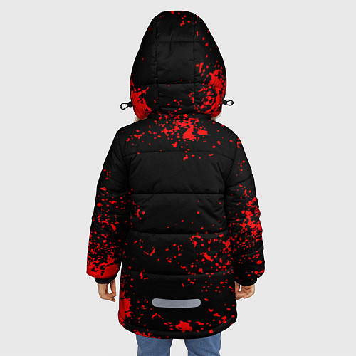Зимняя куртка для девочки Адский кабан 2019 / 3D-Черный – фото 4