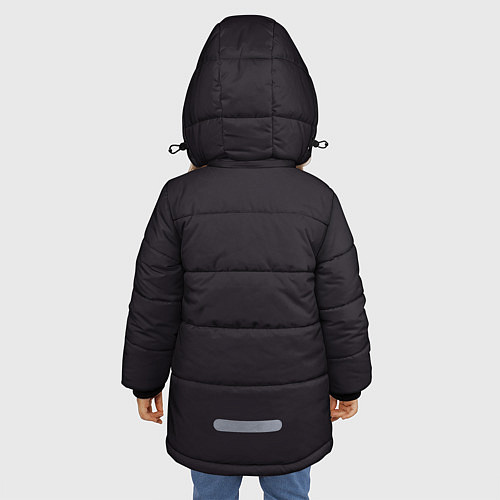 Зимняя куртка для девочки Why not Zoidberg? / 3D-Черный – фото 4