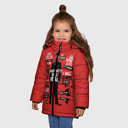 Куртка зимняя для девочки Мориарти, цвет: 3D-черный — фото 2