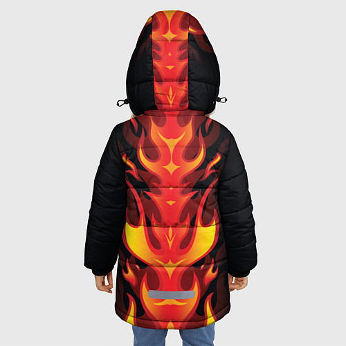 Зимняя куртка для девочки PUBG: Hell Flame / 3D-Черный – фото 4