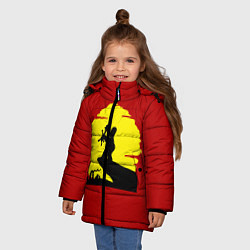 Куртка зимняя для девочки Гомер и барт, цвет: 3D-светло-серый — фото 2