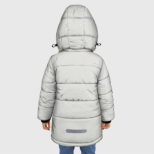 Зимняя куртка для девочки Лис вцепился / 3D-Черный – фото 4