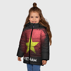 Куртка зимняя для девочки Vietnam Style, цвет: 3D-черный — фото 2