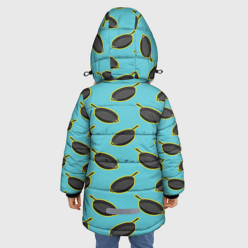 Зимняя куртка для девочки PUBG Pans / 3D-Черный – фото 4