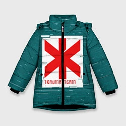 Куртка зимняя для девочки Cyberpunk: Trauma Team, цвет: 3D-черный