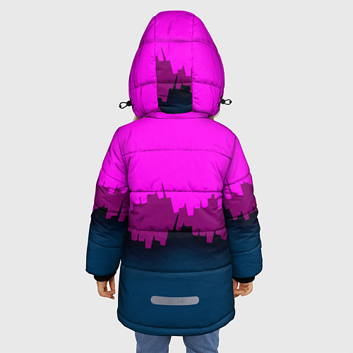 Зимняя куртка для девочки BSG: Neon City / 3D-Черный – фото 4