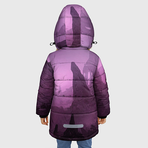 Зимняя куртка для девочки The Elder Scrolls / 3D-Черный – фото 4