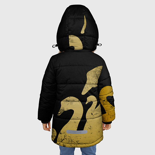 Зимняя куртка для девочки GUSSI: Gold Edition / 3D-Черный – фото 4