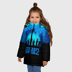Куртка зимняя для девочки RDR 2: Blue Style, цвет: 3D-черный — фото 2
