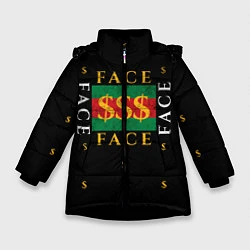 Куртка зимняя для девочки FACE GG Style, цвет: 3D-черный