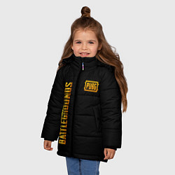 Куртка зимняя для девочки PUBG: Black Style, цвет: 3D-светло-серый — фото 2