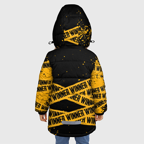 Зимняя куртка для девочки PUBG: Only Winner / 3D-Черный – фото 4