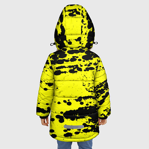 Зимняя куртка для девочки PUBG: Yellow Stained / 3D-Черный – фото 4