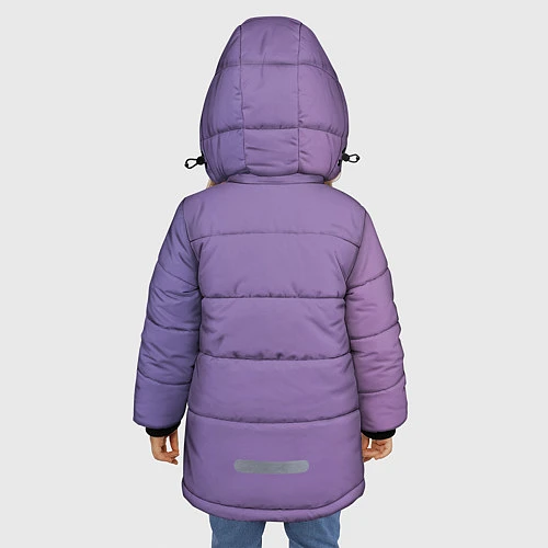 Зимняя куртка для девочки Конь БоДжек / 3D-Черный – фото 4