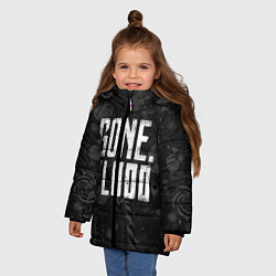 Куртка зимняя для девочки GONE Fludd Dark, цвет: 3D-черный — фото 2