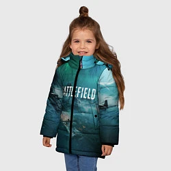 Куртка зимняя для девочки Battlefield: Sea Force, цвет: 3D-красный — фото 2