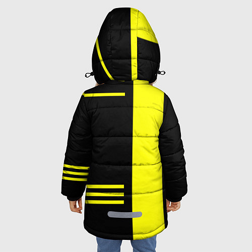 Зимняя куртка для девочки PUBG: Yellow Lifestyle / 3D-Черный – фото 4