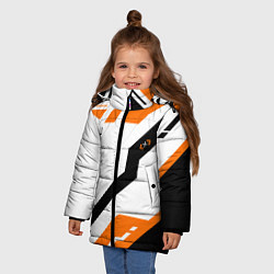 Куртка зимняя для девочки CS:GO Asiimov Light, цвет: 3D-черный — фото 2