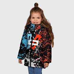 Куртка зимняя для девочки Twenty One Pilots: Polarize, цвет: 3D-черный — фото 2