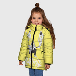 Куртка зимняя для девочки Ghostemane Mercury, цвет: 3D-черный — фото 2