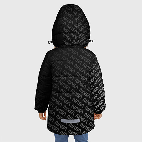 Зимняя куртка для девочки NASA: Dark Space / 3D-Черный – фото 4