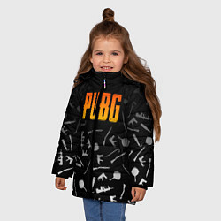 Куртка зимняя для девочки PUBG Master, цвет: 3D-светло-серый — фото 2
