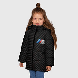 Куртка зимняя для девочки BMW M: Dark Side, цвет: 3D-черный — фото 2